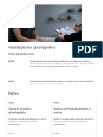 Passos Do Processo Psicodiagnóstico