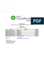 Routine Quickbooks Online Training