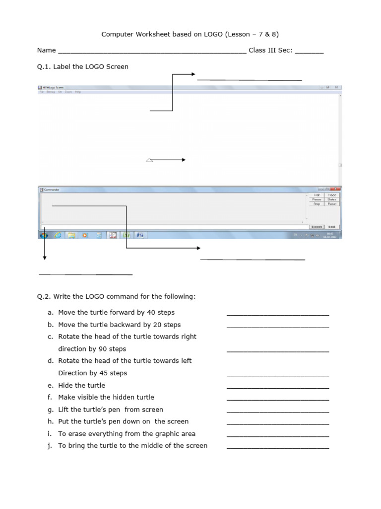 CBSE Class 3 Computer Practice Worksheet | PDF | Computing | Computer ...
