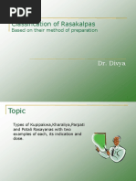 Download Types of Rasakalpas by Ayurveda PPT SN68014953 doc pdf