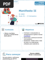 Estrutura e Características do Manifesto | PDF | Gênero | Estudos de Gênero