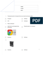 Hardware or Software Quiz