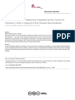 Alexander Alexakis. The Greek Patristic Testimonia Presented at The Council of Florence (1439) in Support of The Filioque Reconsidered. Revue Des Études Byzantines, Tome 58, 2000. Pp. 149-165.