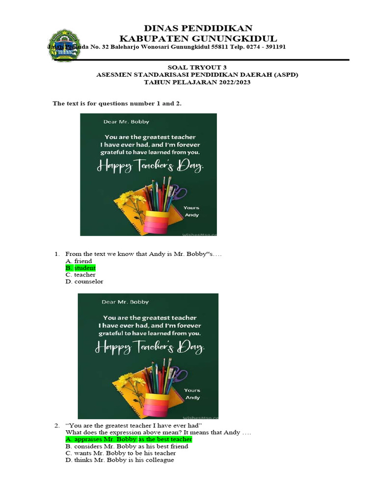 Soal B Inggris To 3 2023 Pdf South Korea World Politics