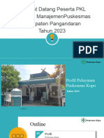 Selamat Datang Peserta PKL Pelatihan Manajemenpuskesmas Kabupaten Pangandaran Tahun 2023