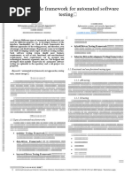 Three-Module Framework For Automated Software Testing