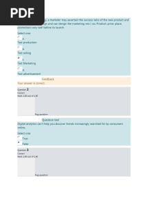 New Market Dev. Final Exam