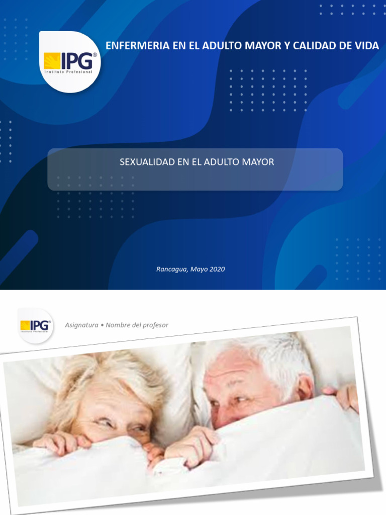 Sexualidad en El Adulto Mayor | PDF | Vejez | Disfunción sexual