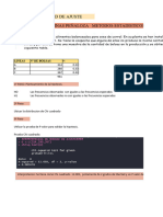 Prueba de Bondad de Ajuste. Examen Final