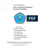 KEL. 4 XII MIPA 1 - Pengaruh Cahaya Terhadap Pertumbuhan Kacang Hijau