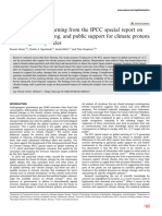 2023 - NPJ Climate Action - Doran Et Al. - Exposure To and Learning From The IPCC Special Report On 1.5 °C Global Warming, and Public Support