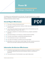 Power BI Report Design Checklist