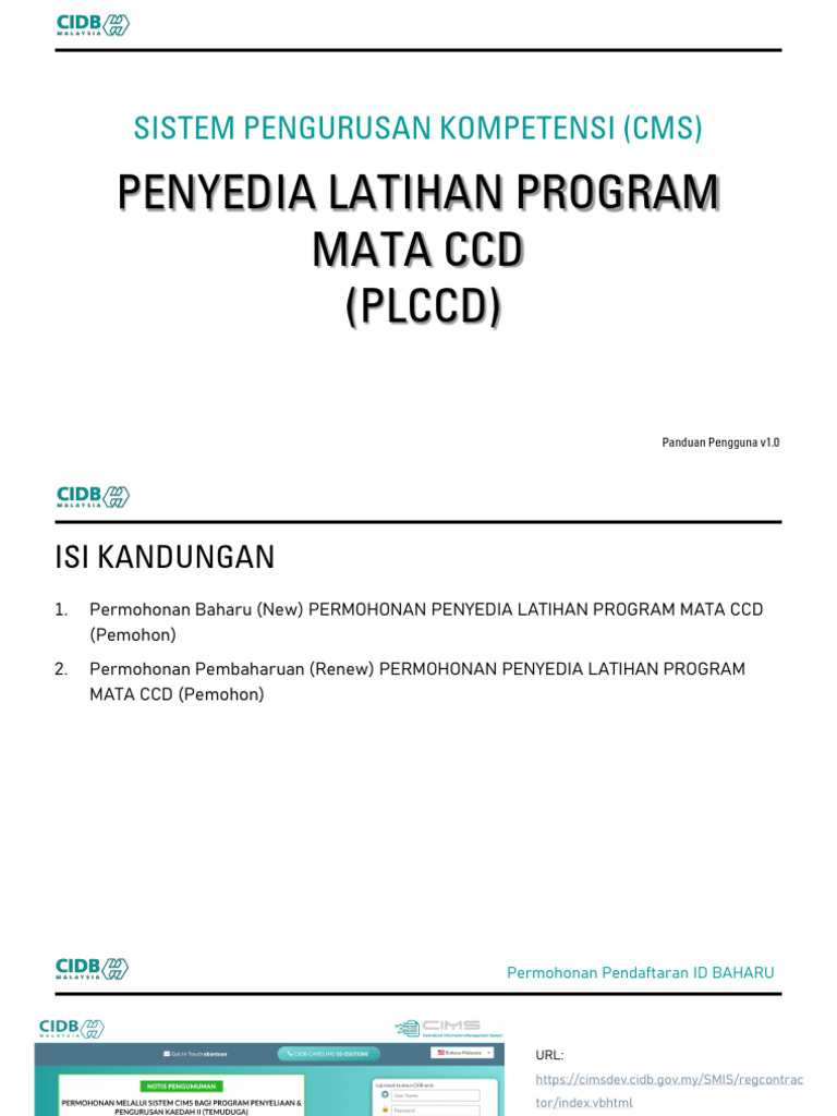 Panduan Pendaftaran Penyedia Latihan CCD | PDF | Pengelolaan Keuangan ...