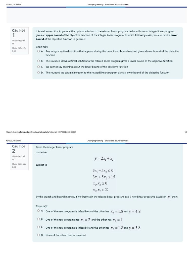 Branch and bound method pdf