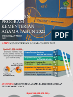 Strategi Pencapaian Program Kemenag TA 2022 - Palembang 29032022