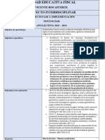 Proyecto Interdis. 9no II Trimestre