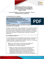 Guía de Actividades y Rúbrica de Evaluación - Unidad 1 - Fase 3 - Fundamentación y Distinción