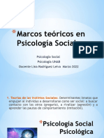 Marcos Teóricos en Psicología Social