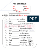 Has and Have Worksheets For Grade 1-1