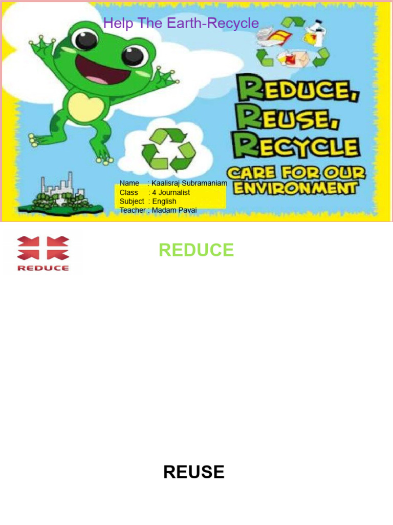 English Help The EarthRecycle PDF
