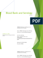 Blood Bank and Serology