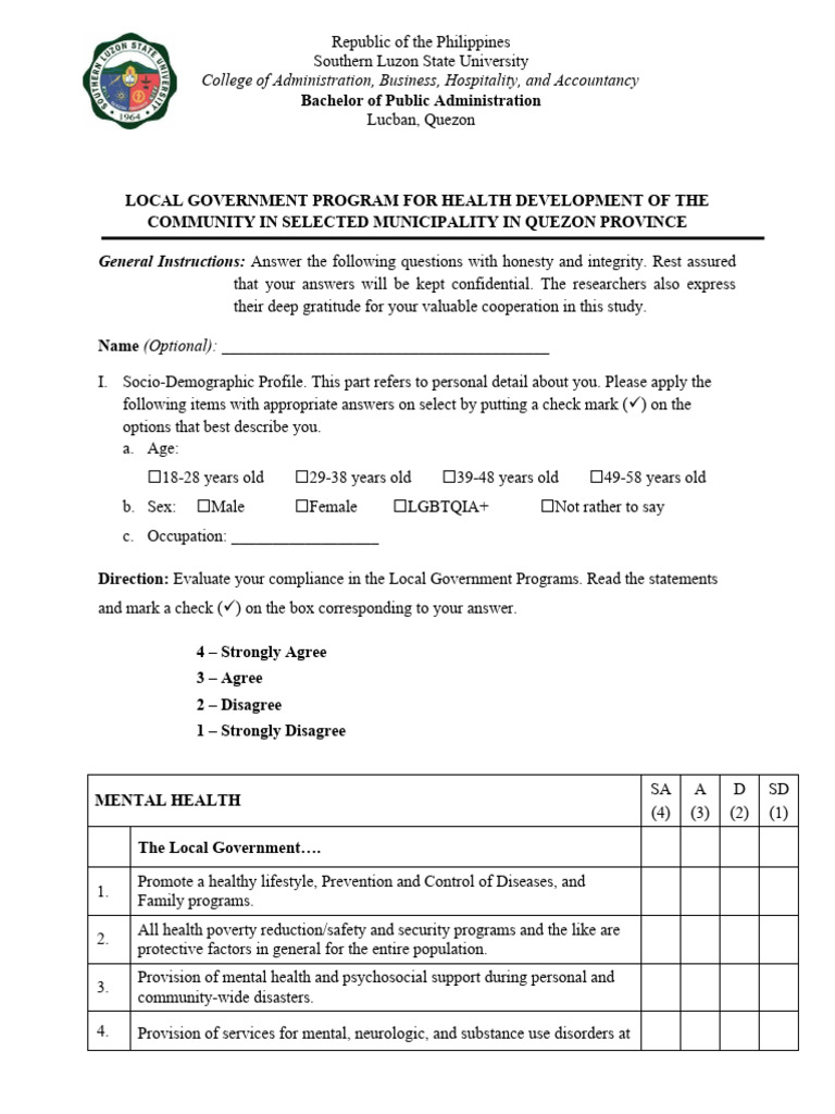 Questionnaire PDF Occupational Safety And Health Wash