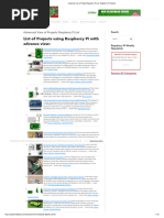 Advanced View of Projects Raspberry Pi List - Raspberry PI Projects