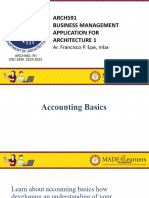 ARCH591 7. Accounting Basics