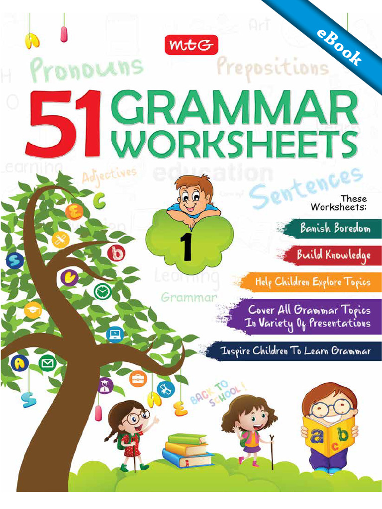 51 English Grammar Worksheets - Class 1 (Instant Downloadable) 1 | PDF