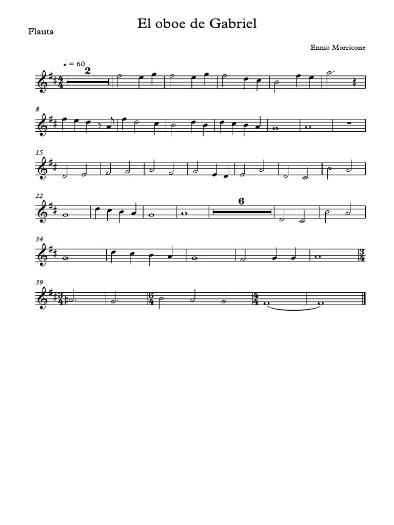 Oboe de Gabriel Flauta PDF