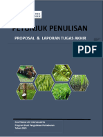 Petunjuk Penulisan Proposal Dan Laporan Tugas Akhir Tahun 2023