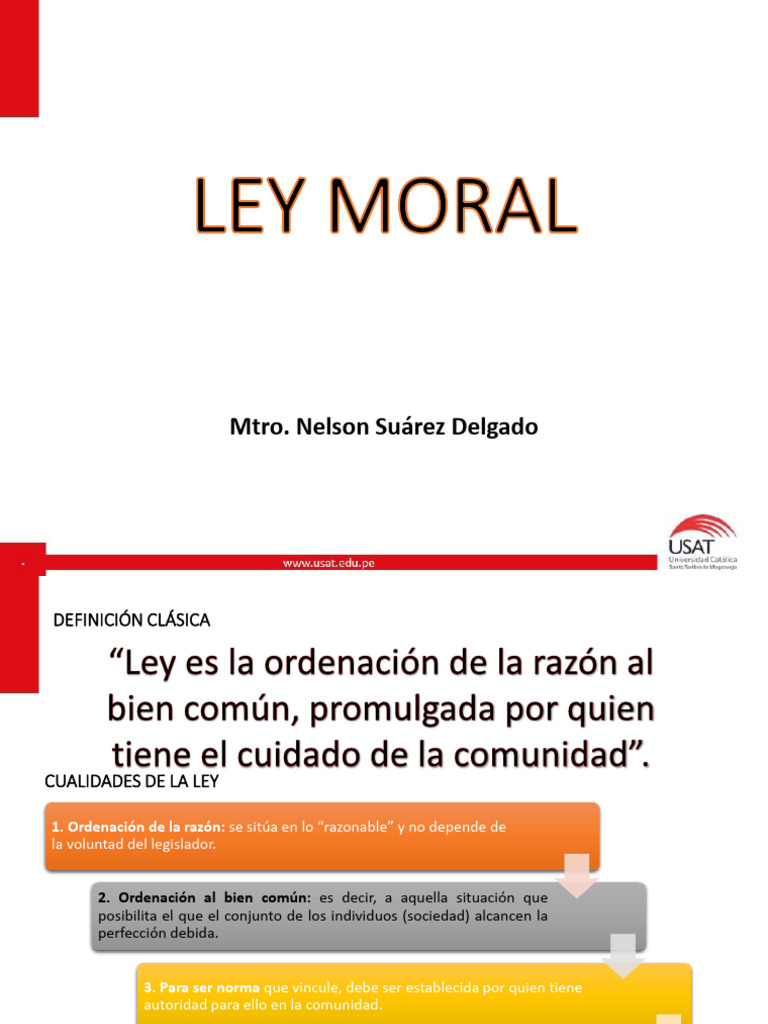 La Ley Moral | PDF | Estatuto | Moralidad