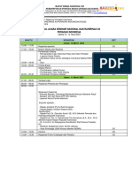 Draf Final Jadwal Acara & Tata Tertib Rakernas Xii Peradah Inedonesia