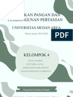 Kebijakan Pangan Dan Pembangunan Pertanian: Universitas Medan Area