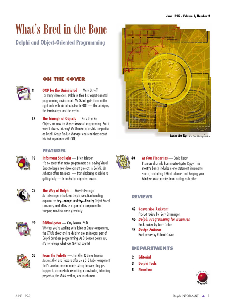 What's Bred in The Bone: Delphi and Object-Oriented Programming | PDF