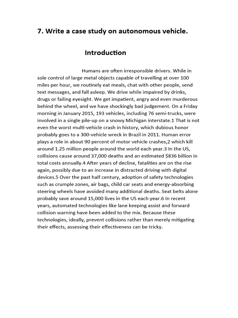 Autonomus Vehicle Original 2 | PDF | Lidar | Traffic Collision