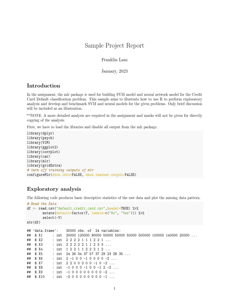 Project-Report Sample | PDF | Statistics