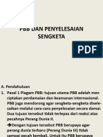 PBB Dan Penyelesaian Sengketa