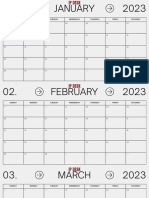 Minimal Clean 2023 Calendar 