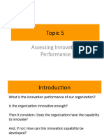 Topic 5 - Innovation Performance and Capability