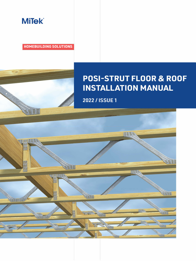 Posi-Strut - Posi Strut Floor Roof Installation Manual | PDF | Truss ...