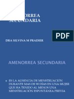 Amenorrea Secundaria