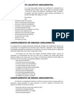 COMPLEMENTO LOCATIVO ARGUMENTAL