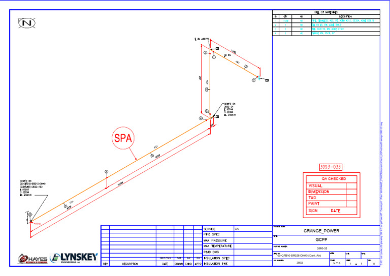 Sample Isometric Drawing Pipe Work | PDF