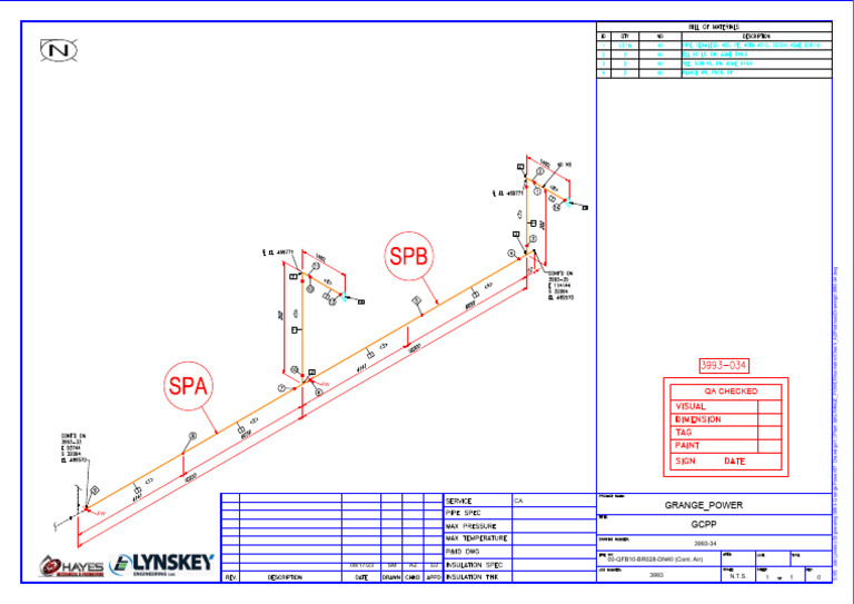 Sample Isometric Drawing Pipe Work. | PDF
