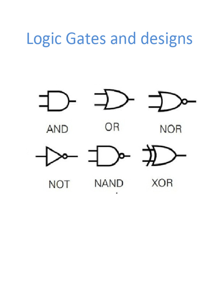 Logic Gates and Designs Micro Circuit Diagram