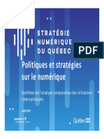 Politique Strategies Synthese Analyse Comparative