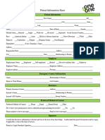 Patient Information Sheet