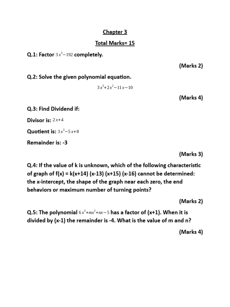 Chapter 3 - Test | PDF