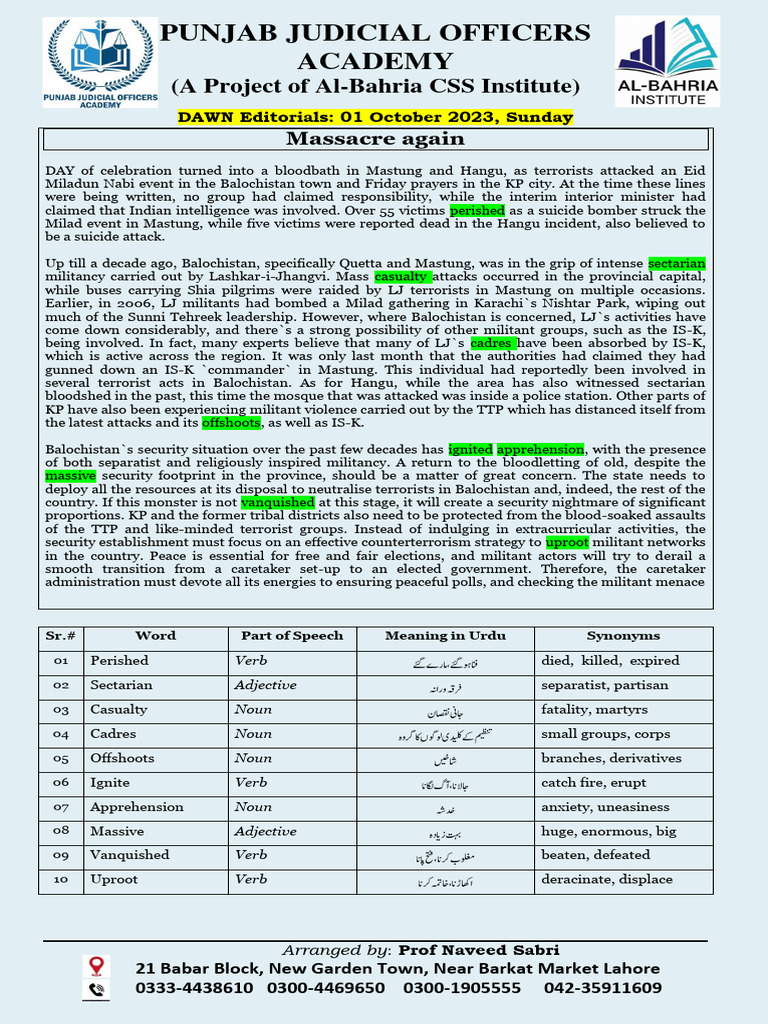 Dawn editorials 01 october 2023 download free pdf refugee